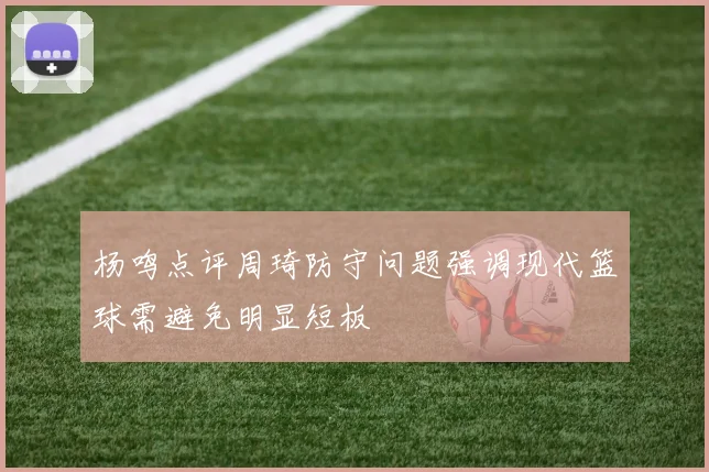 杨鸣点评周琦防守问题强调现代篮球需避免明显短板